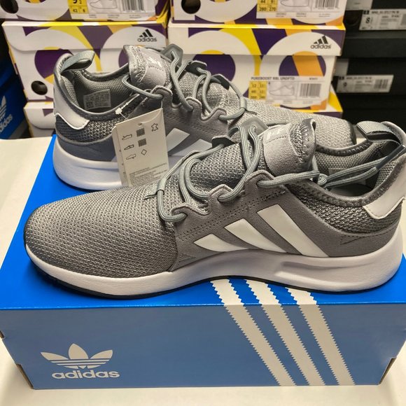 adidas X PLR Grey / White Mens Shoes - Picture 4 of 5